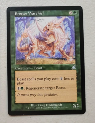 Krosan Warchief x1 MTG Scourge Green Uncommon Creature LP Free Shipping - Image 1 of 2