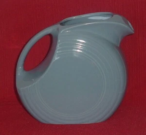 Fiesta Ware Disk Pitcher Periwinkle Blue - 64 oz ounces - 7" Tall - Picture 1 of 6
