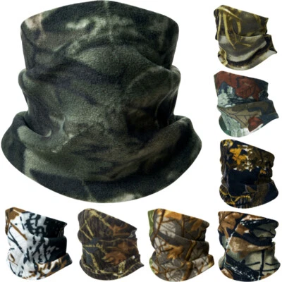 Камуфляж подогреватель шеи Gaiter зимние полярный флис лицо маска лыж половина лица чехол шарфы - Изображение 1 из 4
