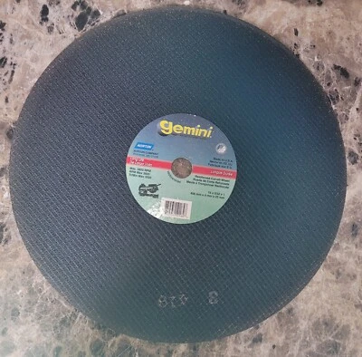 Norton Abrasives 66253410184 Cutoff Wheel Gemini 16" X 5/32" X 1" - Image 1 of 4