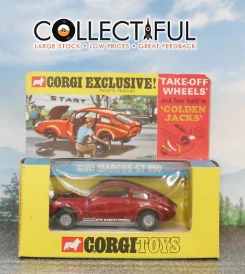 CORGI #341 - MINI MARCOS GT 850 - DIECAST *BEAUTY* IN BOX 🔥 - Image 1 of 4