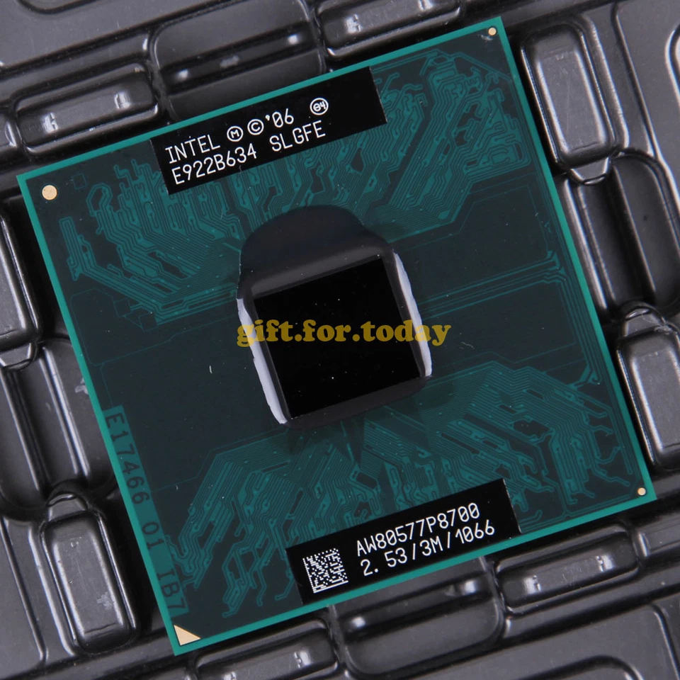 Original Intel Core 2 Duo P8700 2.53 GHz Dual-Core (BX80577P8700) Processor CPU - Image 1 of 1