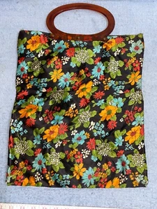 MCM 1960s Vtg MOD LADY'S PRIDE lucite handle FOLDING Handbag Shopper purse tote - Picture 1 of 15