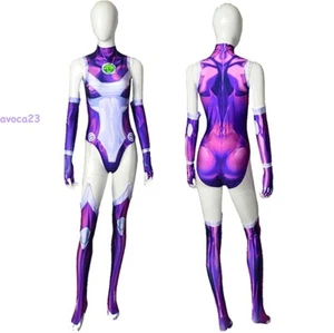 Teen Titans Starfire Cosplay Costume Bodysuit Jumpsuit Outfits Halloween Suit - Picture 1 of 6