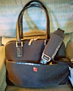 Swiss Gear Crossbody Weekender, Tote Bag - Faux Croc Shoulder Strap  - Picture 1 of 12