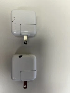 Lot of 2 Apple 10W USB Power Adapter OEM  Wall Charger A1357 USED - Picture 1 of 6