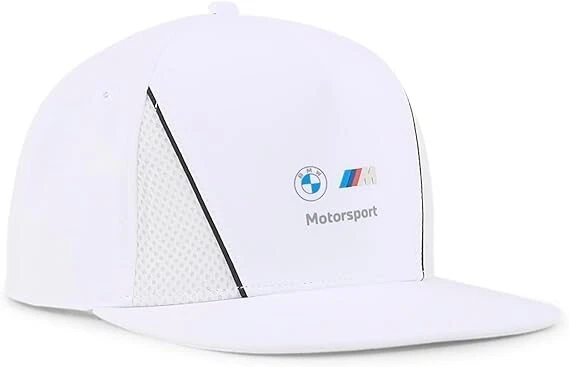 BMW M Motorsport Baseball-Cap PUMA Logo Mütze Perfomance Weiß ABVERKAUF