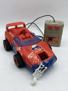1985 Buddy L Marvel Secret Wars Spiderman Remote Control Racer Car New Boxed - Picture 1 of 9