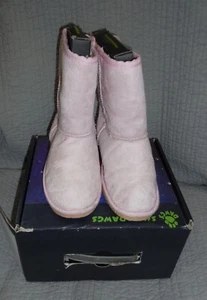 VGUC Kid's Microfiber SheepDawgs Boots by Dawgs - Shearling Style - Pink - 1/2Y - Picture 1 of 13
