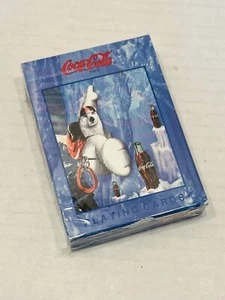 Coca-Cola Polar Bear Deck Of Playing Cards 1998 Bicycle Brand SEALED - Picture 1 of 8