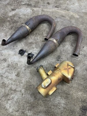 99 00 01 Polaris RMK xc 800 700 SLP doble tubo de escape juego de recambios Foto 1 de 4