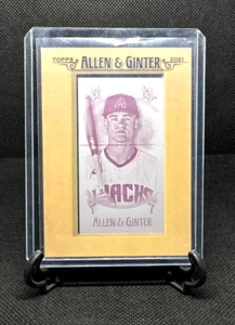 Andy Young 2021 Topps Allen & Ginter Enmarcado Mini Placa de Impresión Magenta RC 1/1 - Imagen 1 de 2
