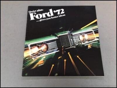 1972 Ford LTD and Galaxie 500 20-page Vintage Car Sales Brochure Catalog Foto 1 de 4