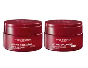 Yves Rocher Lift Pro-collagene Anti-wrinkle Firming Day Night Cream Set of 2 - Picture 1 of 1