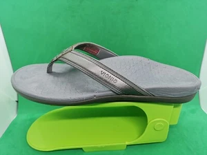 Vionic Damen-Flip-Flops Zehenstegslipper Größe 9 elfenbeinfarben  - Bild 1 von 18