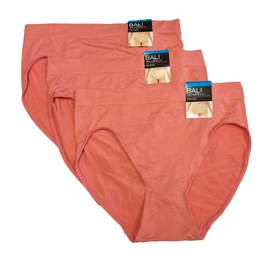 Bali One Smooth U Hi Cut Brief Panty 2XL Size 9 2362 NWT 3 Pack Underwear - Image 1 of 4