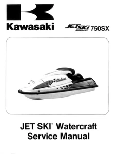Kawasaki Jetki 750 SX Manual de servicio | 1991-1995 | Jet Ski | USB y enlace - Imagen 1 de 7