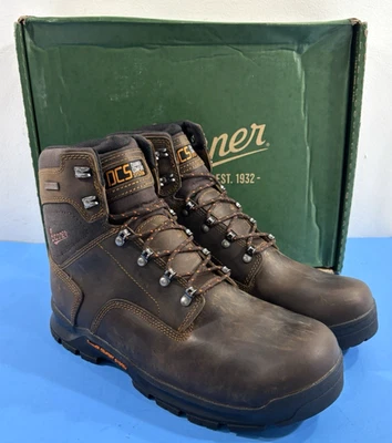 EUC 12 EE MENS DANNER 6" CRAFTER WATERPROOF BOOTS 12435 BROWN - Image 1 of 4