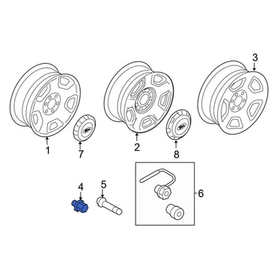 For Ford Expedition 2013-2014 Ford 4L3Z1012A Wheel Lug Nut Foto 1 de 4