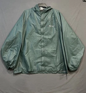 Chaqueta de lluvia Frogg Toggs Ultra-Lite2 para hombre XL verde con capucha cremallera completa al aire libre - Imagen 1 de 16