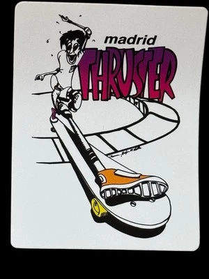 Pegatina propulsor patinetas Madrid vintage Foto 1 de 3