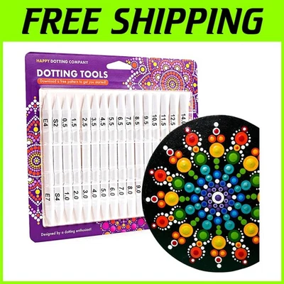 Mandala Dotting Stylus Kit - 16pc Double Ended - Image 1 of 4