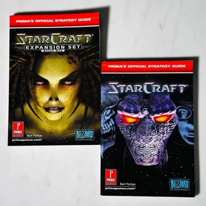 Lot of 2 STARCRAFT Strategy Guide PRIMA Brood War Expansion Set star craft - Picture 1 of 9