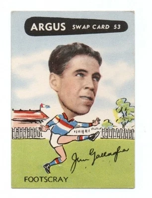 1954 Argus (53) Jim GALLAGHER Footscray - image 1 of 2