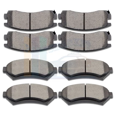4X Front and 4X Rear Ceramic Brake Pads For 2000 2001 2002-2005 Buick LeSabre Foto 1 de 4