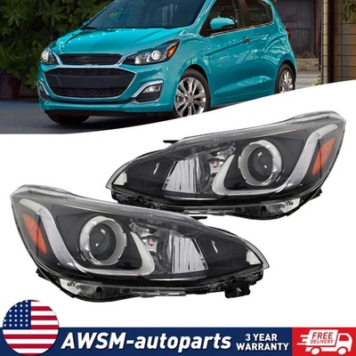 For Chevy Spark 2019-2021 Halogen Headlight Headlamp Right&Left Side w/o LED DRL - Image 1 of 4