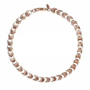 Bracelet Diva Square Women's Gold Pink 18 Carat - Picture 1 of 1
