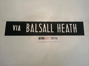 Balsall Heath - Acocks Green 1.10 1975 Bus Blind 35” Gift - Picture 1 of 12