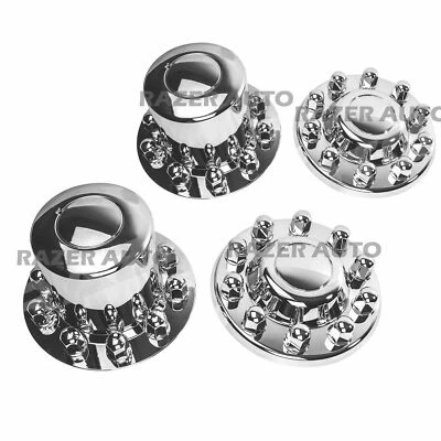 05-19 Ford Super Duty Chrome 19.5" Front+Rear Wheel Center Hub Cap 10 Lug Axle - Image 1 of 4