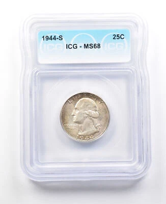 1944-S Washington Quarter MS68 ICG *3017 - Image 1 of 3