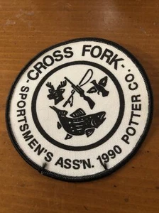 1990 Cross Fork Sportsmen's Association Potter Co. Pennsylvania parche de caza - Imagen 1 de 1