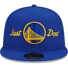 Men's New Era X Just Don Blue Golden State Warriors 59Fifty Fitted Hat