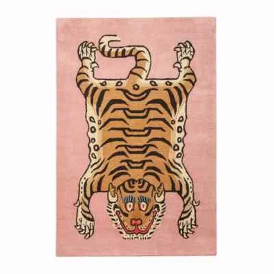 Tibetan Tiger Hand-Tufted Rug 100% Premium Wool Area Rugs Carpet for Living Room - Image 1 of 4