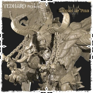 GREATER DEMON | 28mm - Large to Collossal size | Yedharo Models | for D&D or 40k - Picture 1 of 9