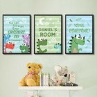 Dinosaur Prints Nursery Wall Art Bedroom Decor Birthday Christmas Gift Son Baby