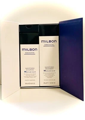 Milbon Smoothing Shampoo 6.8 oz & Treatment Medium Hair conditioner 7.1 oz - Image 1 of 3