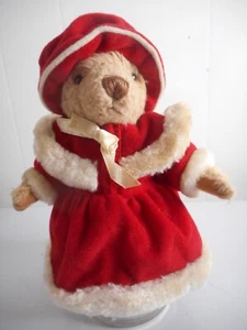Russ Peluche Marrón Oso de Peluche Sra. Claus Conjunto Sombrero Botas Vacaciones de Navidad 7 1/2" - Imagen 1 de 11