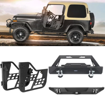 Подходит для Jeep Wrangler CJ-7 76-86 годов выпуска трубчатая защита половины двери передний бампер задний бампер - Изображение 1 из 4