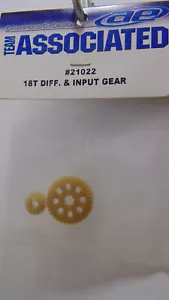 Team Associated #21022 RC18T Diff & Input Gears (Ring & Pinion) NIB - Picture 1 of 1