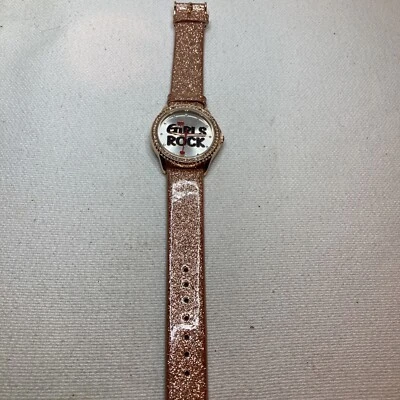 Reloj Justice “Girls Rock” Brillante Funcionando, Batería Nueva Foto 1 de 4