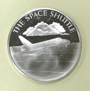 Franklin Mint Plata de Ley 925 El Transbordador Espacial Columbia Young Crippen 1981 - Imagen 1 de 13
