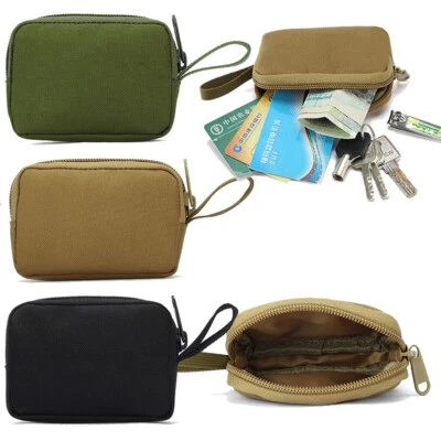 Tactical Molle Pouch Military Wallet Mens Card Camping Outdoor Sports Coin Purse