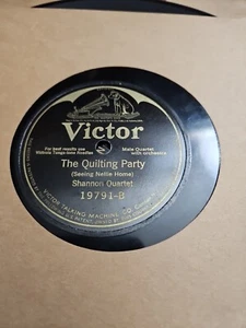78tk-holiday vocal-VICTOR 19791-Shannon Quartet-(Jingle Bells/Quilting Party) - Picture 1 of 2