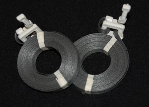 50 Polypropylene Pre-Cut Strapping 1/2" x 17' Buckle Attached - BLACK - Picture 1 of 2