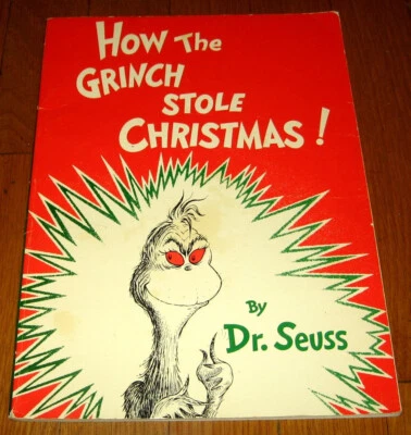 HOW THE GRINCH STOLE CHRISTMAS by Dr. Seuss - 1957 Vintage Softcover Copy RARE! - Image 1 of 4