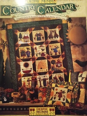 Debbie Mumm Quilt Pattern Book Applique Patterns Seasons Country Calendar - Image 1 of 4
